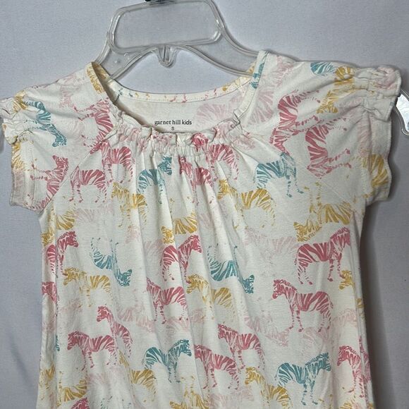 Garnet Hill Kids Zebra Dress. Size Small. - Picture 2 of 8